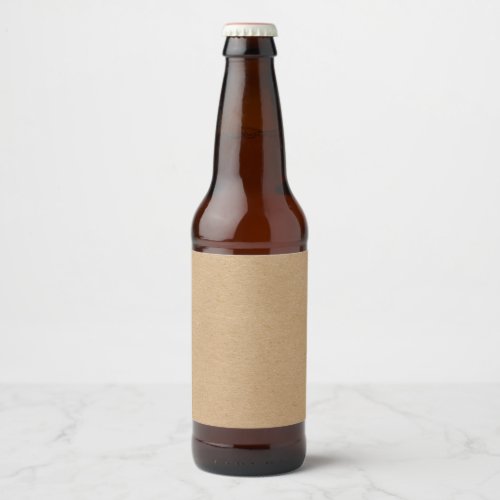 Simple Rustic Kraft Stylish Boho Beer Bottle Label