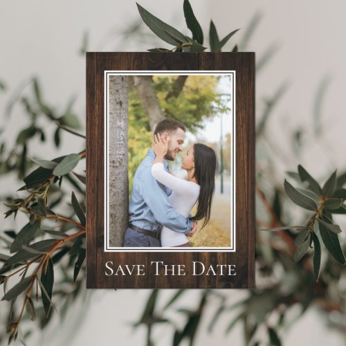 Simple Rustic Photo Save The Date