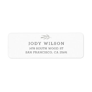 Simple Rustic Return Address Labels