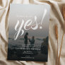 Simple Rustic She Said Yes Photo Engagement Party  Invitation