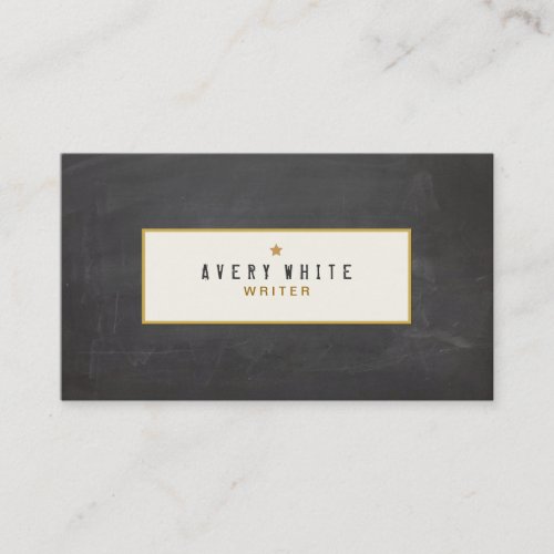 Writer Vintage Font Business Card
