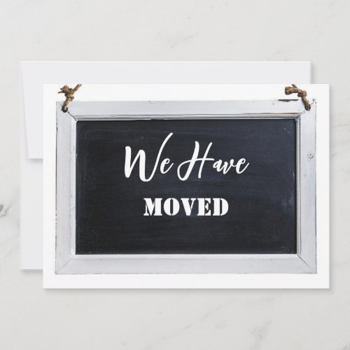 Simple Rustic We Have Moved New Address Update  Announcement