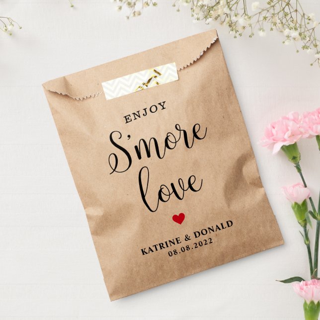 Simple S’more Love Wedding Favor Bag (Sealed)