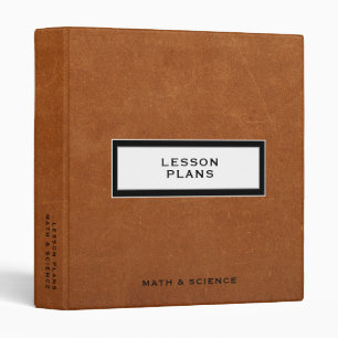 Simple Sable Leather Lesson Plans 3 Ring Binder