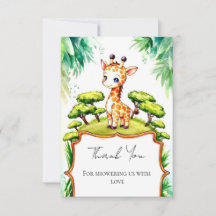 Simple Safari Giraffe Baby Shower