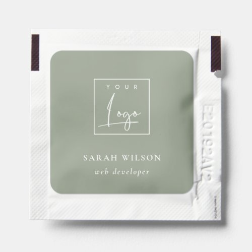 Simple Saga Green Custom Promotional Business Logo Hand Sanitizer Packet