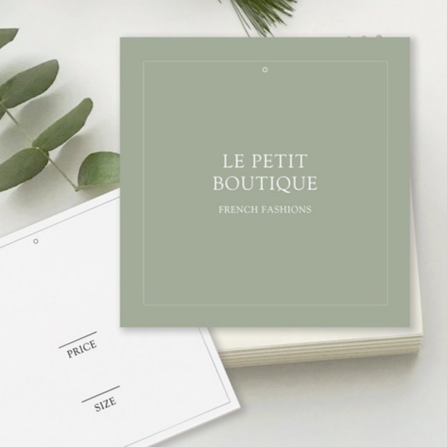 Simple Sage Clothing Retail Store Price Tag (Creator Uploaded)