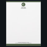 Simple Sage Green and White Monogram Letterhead<br><div class="desc">Simple and modern, sage green and white professional monogram letterhead for small businesses or personal use. Personalize with your own initial, name, address, email and contact number, etc. Customize to change text style, color, position, etc. Copyright © 2010 Lisa Marie Robinson All rights reserved. It is illegal to use or...</div>