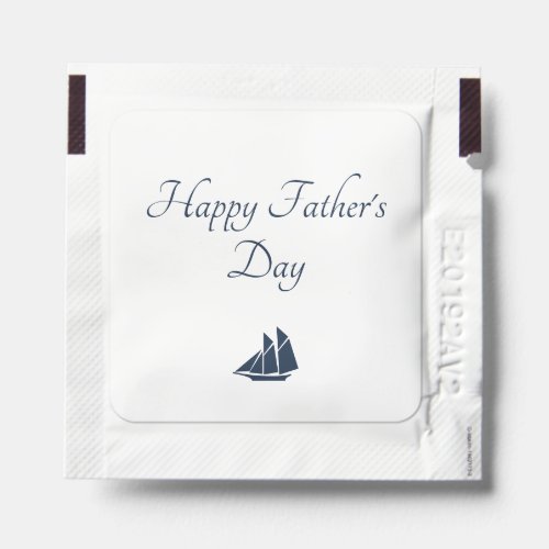 Simple Sailboat Happy Fathers Day  Hand Sanitizer Packet