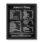 Simple Salon Menu