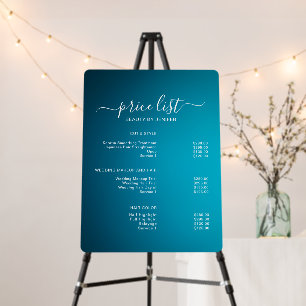Simple Salon price list Foam Board
