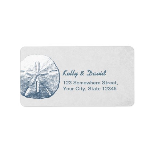 Simple Sand Dollar Silver Return Address Labels