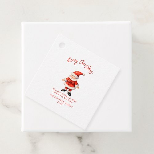 Simple Santa Clause Christmas  Favor Tags