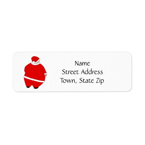 Simple Santa for All Christmas Mailings Label