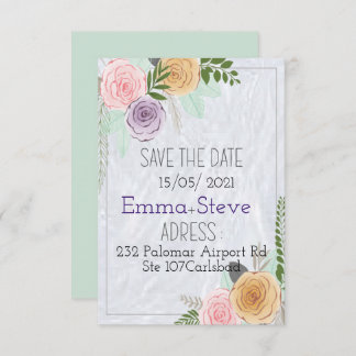 Simple Save the Date Cards, Save the Date Wedding Announcement