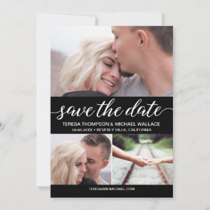 Simple Save the Date Custom Engagement Photos
