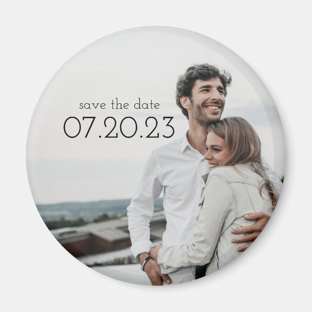 Simple Save The Date  Magnet (Front)