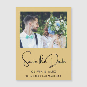 Simple Save The Date  Magnetic Invitation