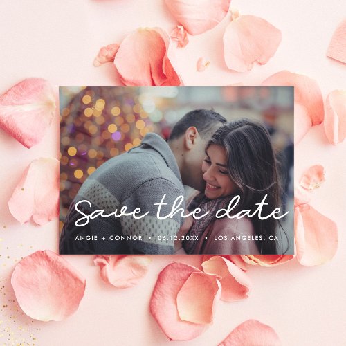 Simple  Save the date photo card