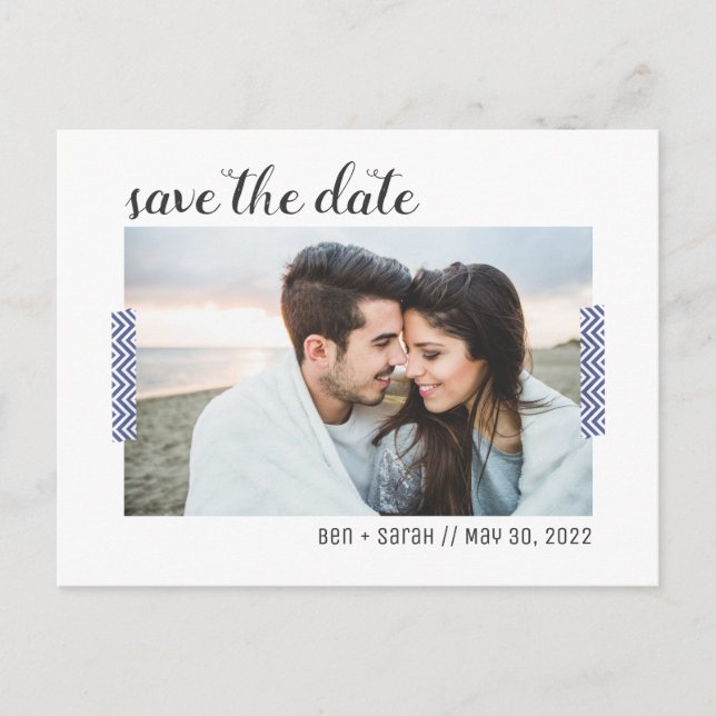 Simple Save the Date Postcard (Front)