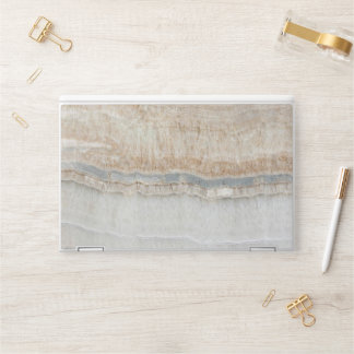 simple scandinavian modern chic grey white marble HP laptop skin