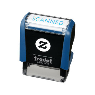 Simple Scanned Rubber Stamp Minimal Custom