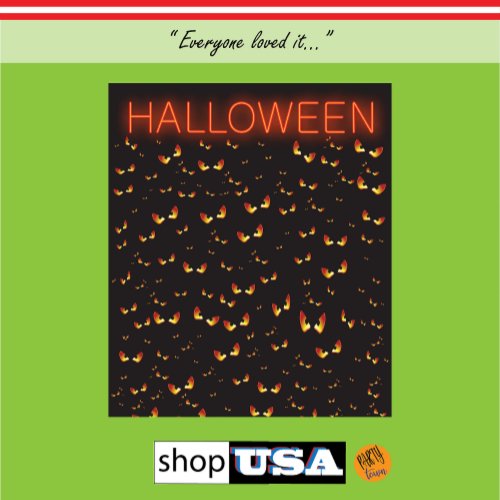 Simple Scary Eyes Halloween Party Photo Backdrop 