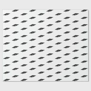 Simple School College University Graduation Cap Wrapping Paper