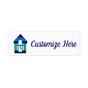 Simple Schoolhouse or Church Bell Tower Labels