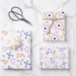 Simple Science Molecules Laboratory Pattern Wrapping Paper Sheets<br><div class="desc">These simple science molecule laboratory wrapping paper sheets are the perfect way to add a touch of scientific fun to any gift! Each sheet features a different pattern with molecules, atoms or laboratory equipment, making it perfect for any science enthusiast. Just wrap up your gift and let the good times...</div>