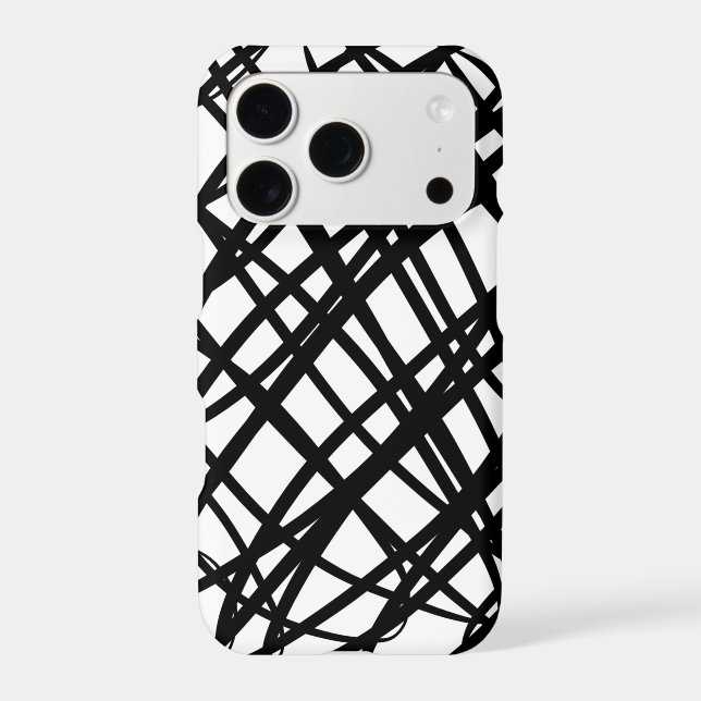 Simple Scribble | Black |  Iphone Case (Back)