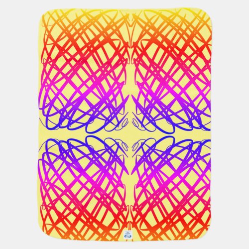 Simple Scribble  Ipanema Filter  Mirror  Colors Baby Blanket