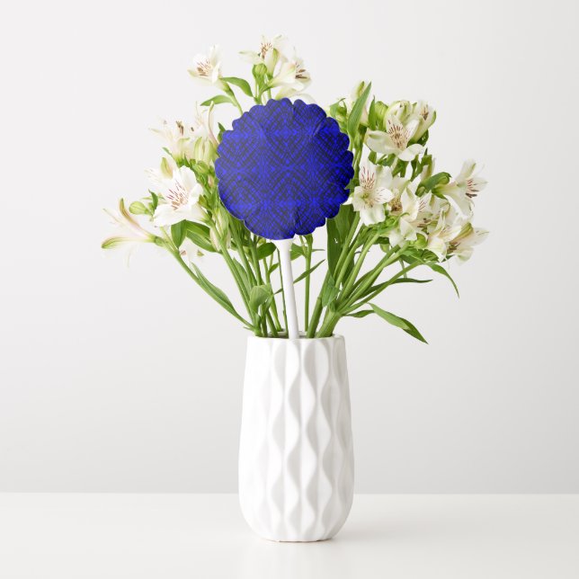 Simple Scribble | Mirror Tiling | Blue | Balloon (Vase)