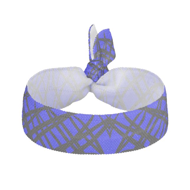 Simple Scribble | Mirror Tiling | Blue | Elastic Hair Tie (Front)