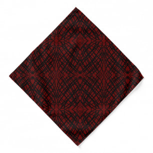 Simple Scribble   Mirror Tiling   Dark Red   Bandana