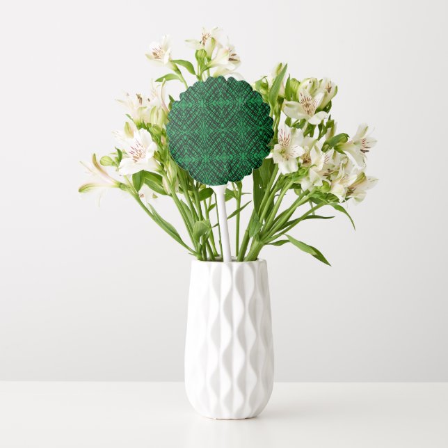 Simple Scribble | Mirror Tiling | Green | Balloon (Vase)