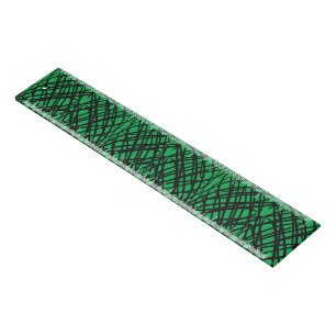 Simple Scribble Mirror Tiling Green Ruler