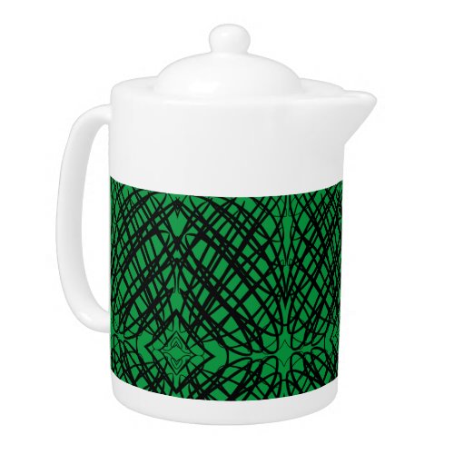Simple Scribble  Mirror Tiling  Green  Teapot