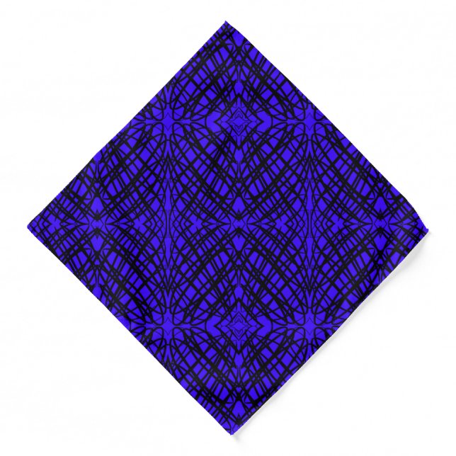 Simple Scribble | Mirror Tiling | Our Blue | Bandana (Front)
