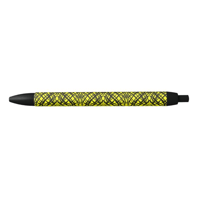 Simple Scribble | Mirror Tiling | Yellow | Pen (Front)