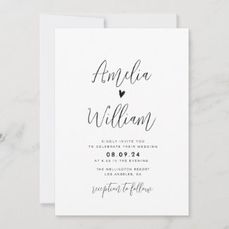 simple script all in one QR code wedding Invitation