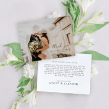 Simple Script and Photo Wedding Flat