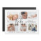 Simple Script Baby Birth Photo Collage White