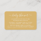 Simple Script - Baby Shower Ticket Invitation (Front)