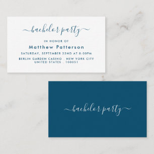 Simple Script - Bachelor Party Ticket Invitation