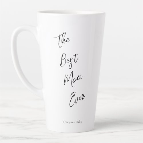 Simple Script Best Mom Ever Personalized Mug