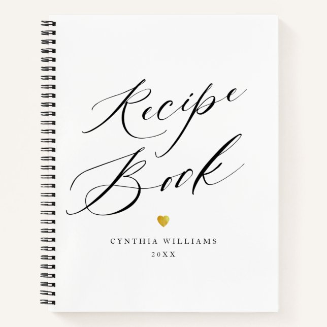 simple script black and white notebook (Front)
