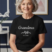 Simple Script Bow Grandma Est. Year 