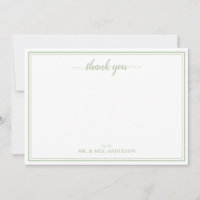 Simple Script Calligraphy Wedding Thank You
