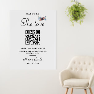 Simple Script Capture The Love QR code Foam Board